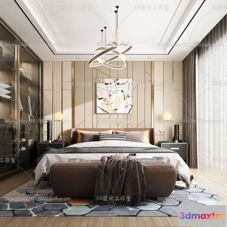 1113824 - BEDROOM 3D SCENES - VRAY RENDER - 166