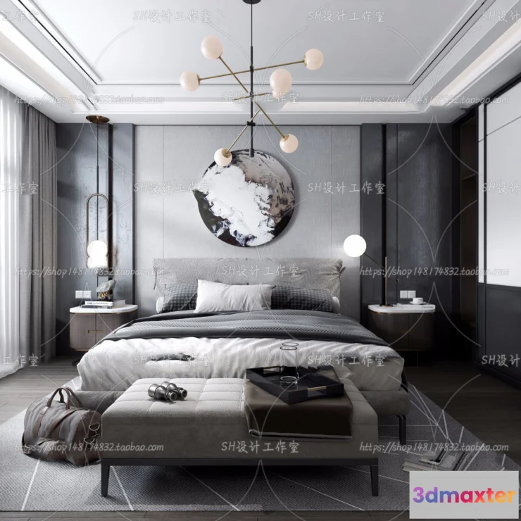 1113826 - BEDROOM 3D SCENES - VRAY RENDER - 167