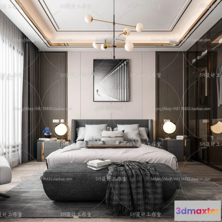 1113828 - BEDROOM 3D SCENES - VRAY RENDER - 168