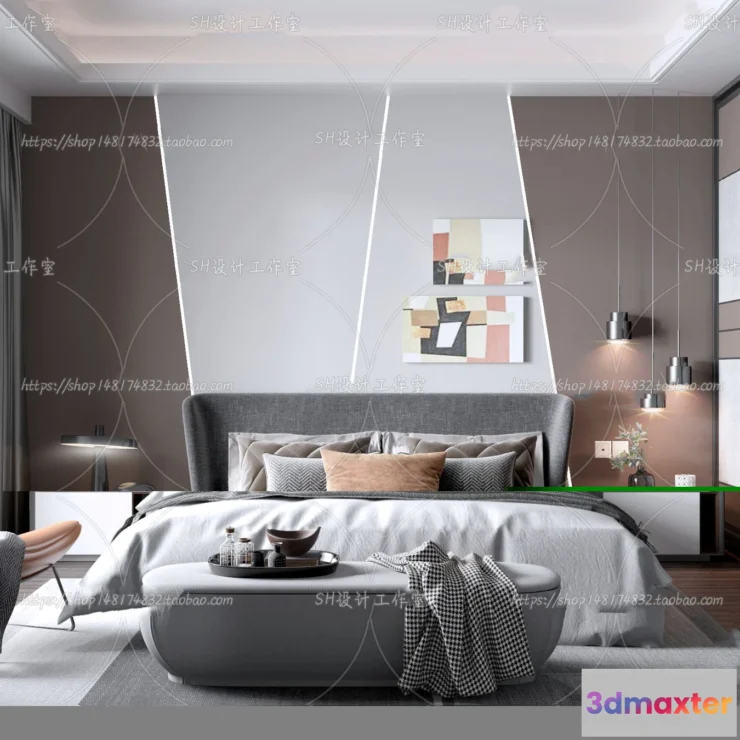 1113830 - BEDROOM 3D SCENES - VRAY RENDER - 169