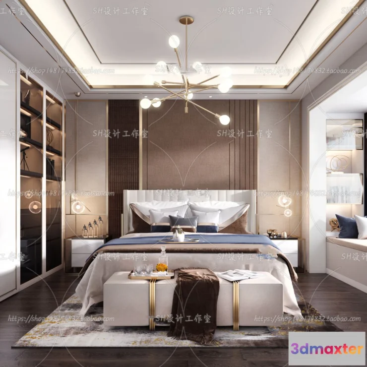 1113834 - BEDROOM 3D SCENES - VRAY RENDER - 171