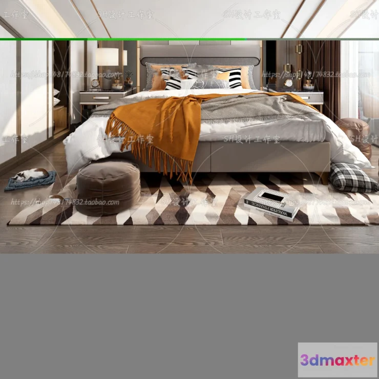 1113844 - BEDROOM 3D SCENES - VRAY RENDER - 176