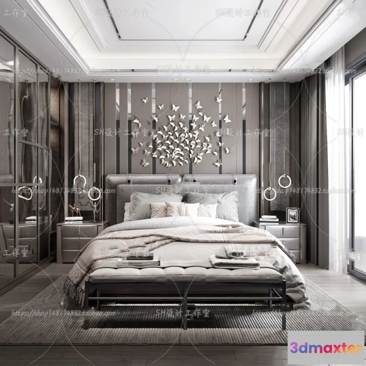 1113846 - BEDROOM 3D SCENES - VRAY RENDER - 177