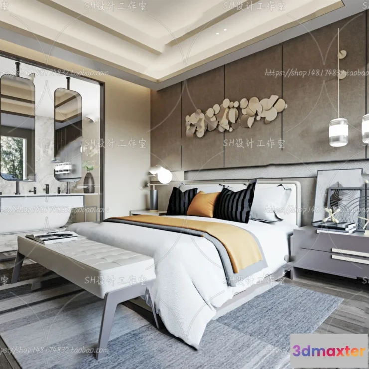 1113860 - BEDROOM 3D SCENES - VRAY RENDER - 184