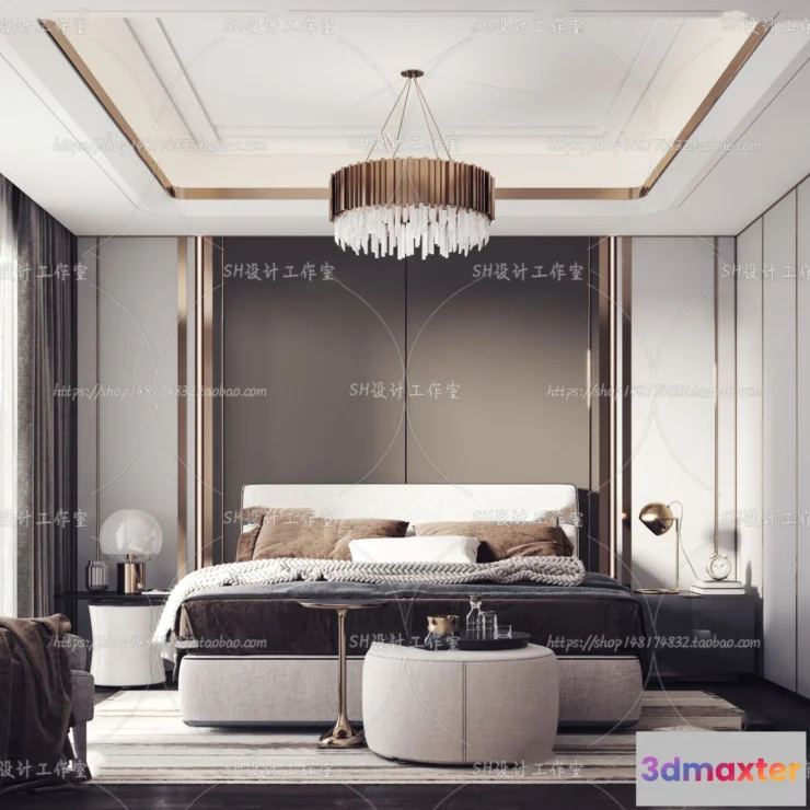 1113862 - BEDROOM 3D SCENES - VRAY RENDER - 185