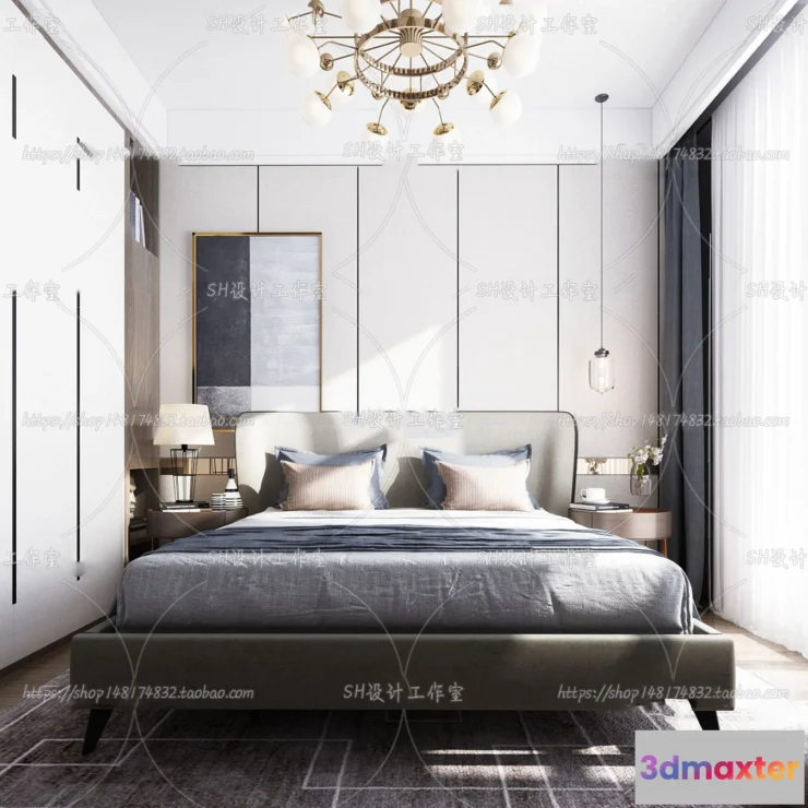 1113864 - BEDROOM 3D SCENES - VRAY RENDER - 186
