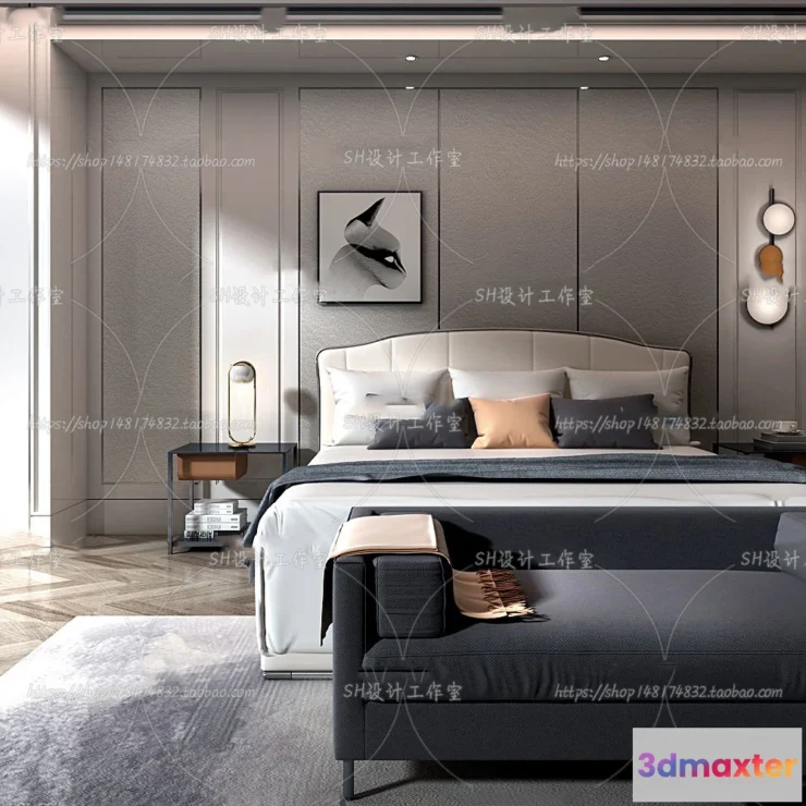 1113870 - BEDROOM 3D SCENES - VRAY RENDER - 189