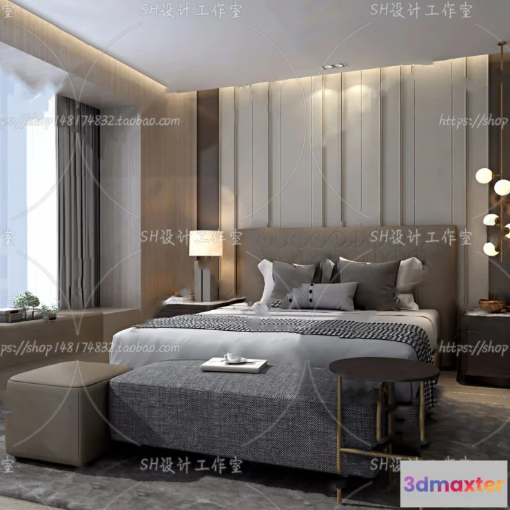 1113876 - BEDROOM 3D SCENES - VRAY RENDER - 192