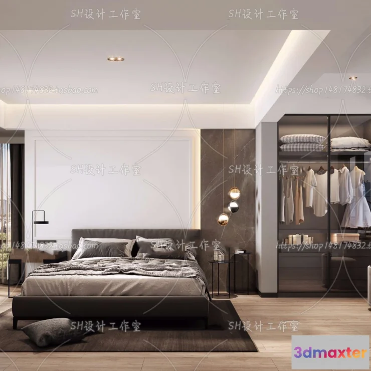 1113884 - BEDROOM 3D SCENES - VRAY RENDER - 196