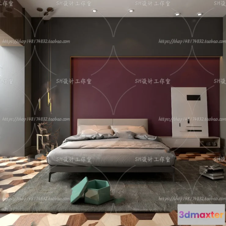 1113888 - BEDROOM 3D SCENES - VRAY RENDER - 198