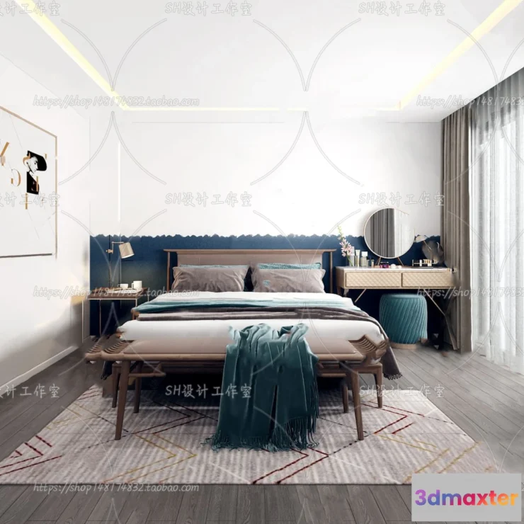 1113890 - BEDROOM 3D SCENES - VRAY RENDER - 199