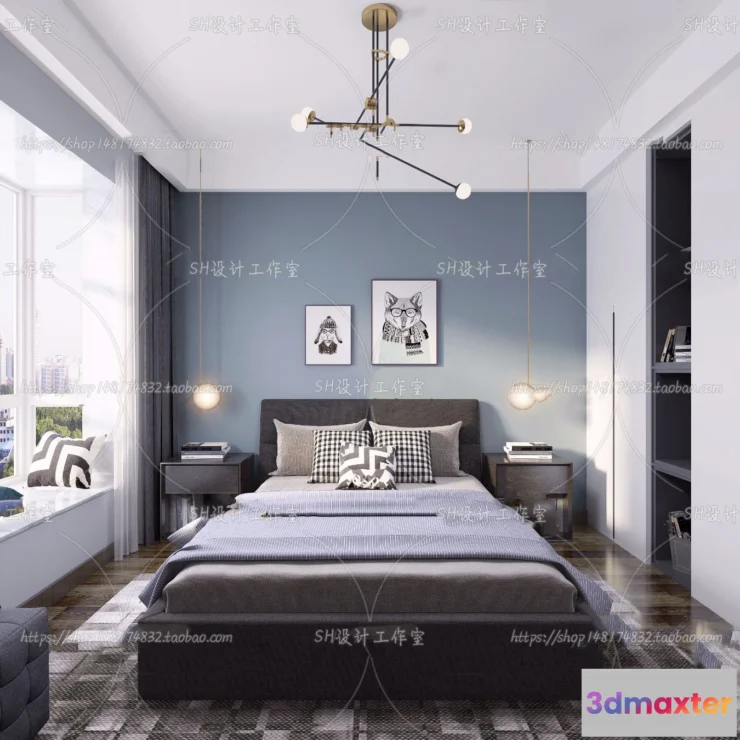 1113892 - BEDROOM 3D SCENES - VRAY RENDER - 200