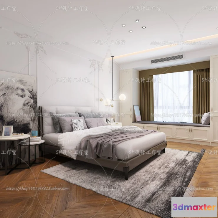 1113894 - BEDROOM 3D SCENES - VRAY RENDER - 201