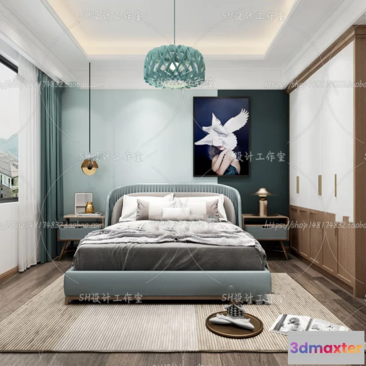 1113896 - BEDROOM 3D SCENES - VRAY RENDER - 202