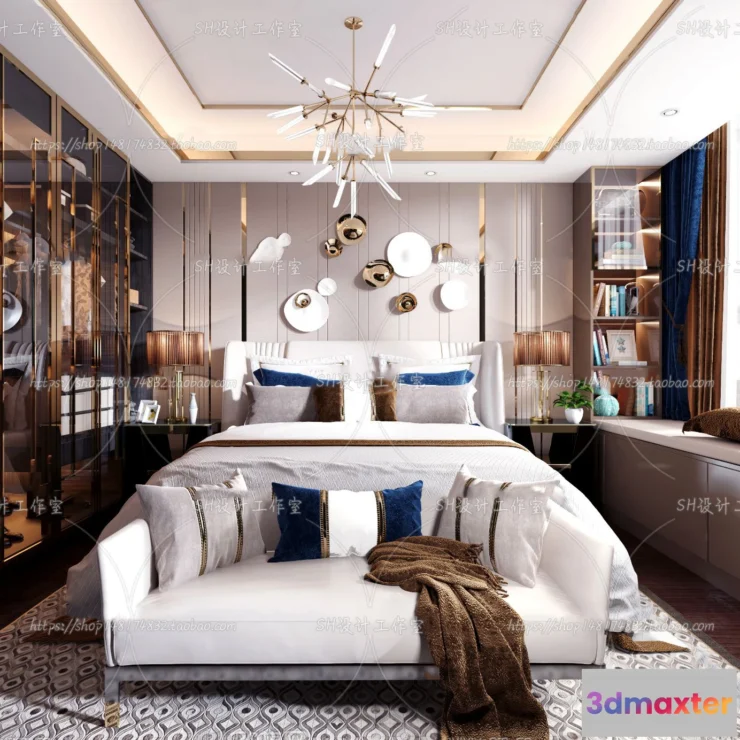 1113904 - BEDROOM 3D SCENES - VRAY RENDER - 206