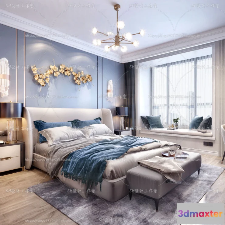 1113910 - BEDROOM 3D SCENES - VRAY RENDER - 209