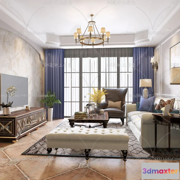 1113920 - BEDROOM 3D SCENES - VRAY RENDER - 214