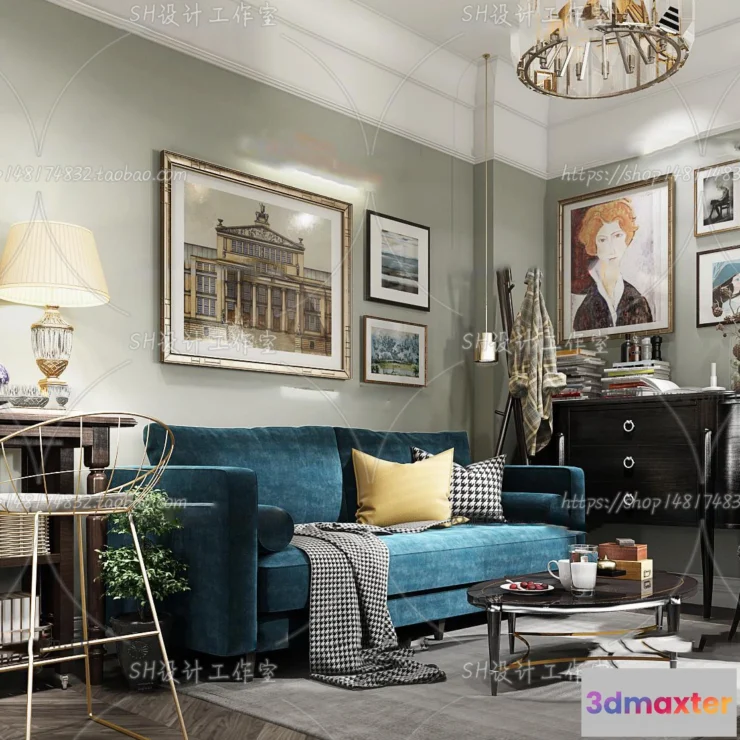 1113926 - BEDROOM 3D SCENES - VRAY RENDER - 217