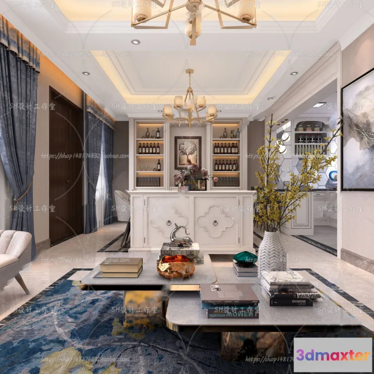 1113936 - BEDROOM 3D SCENES - VRAY RENDER - 222