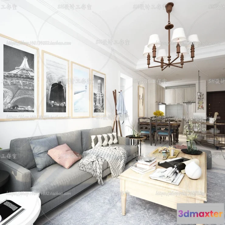 1114008 - BEDROOM 3D SCENES - VRAY RENDER - 258