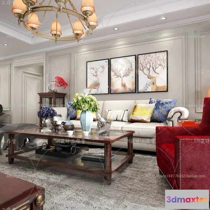 1114022 - BEDROOM 3D SCENES - VRAY RENDER - 265