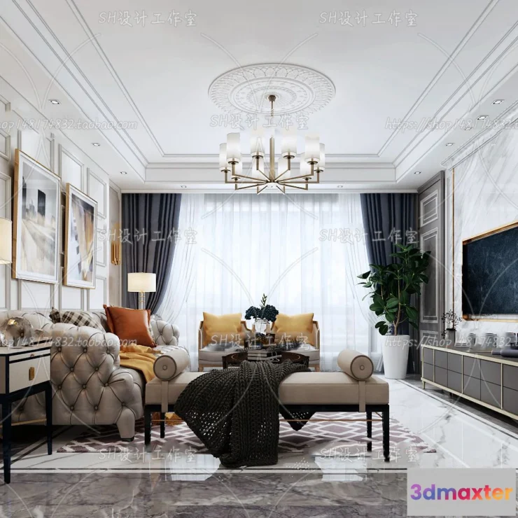 1114030 - BEDROOM 3D SCENES - VRAY RENDER - 269