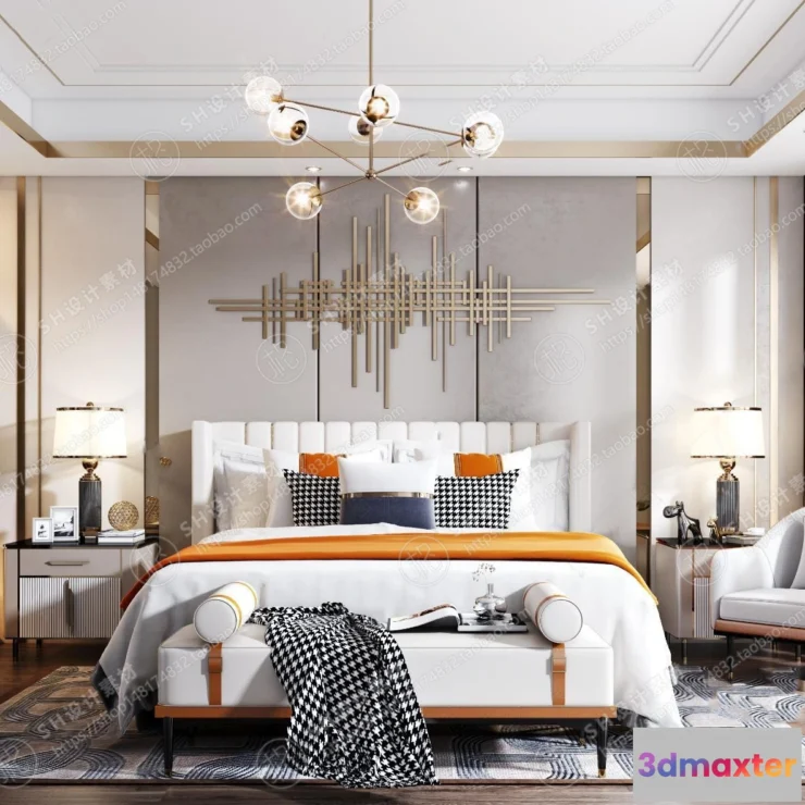 1114060 - BEDROOM 3D SCENES - VRAY RENDER - 284