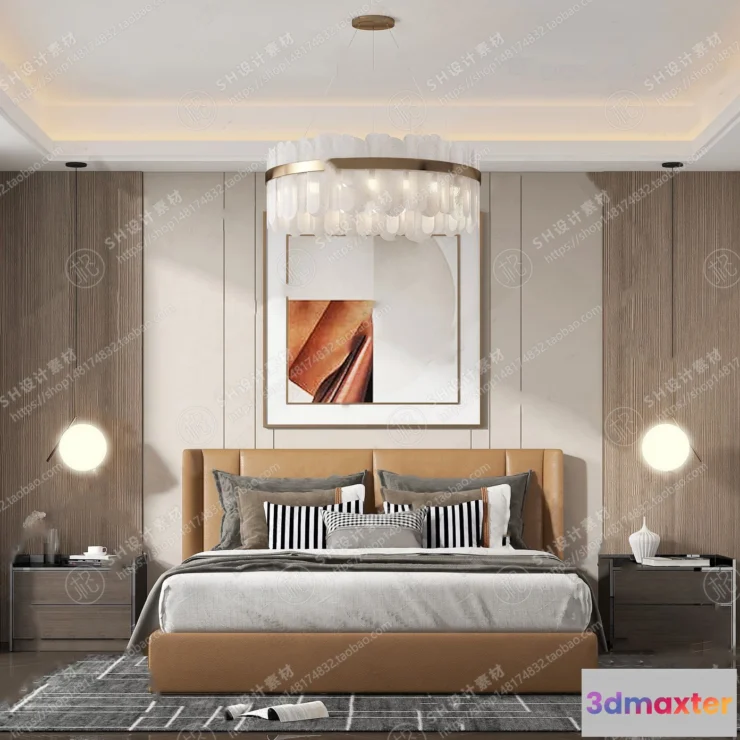 1114070 - BEDROOM 3D SCENES - VRAY RENDER - 289