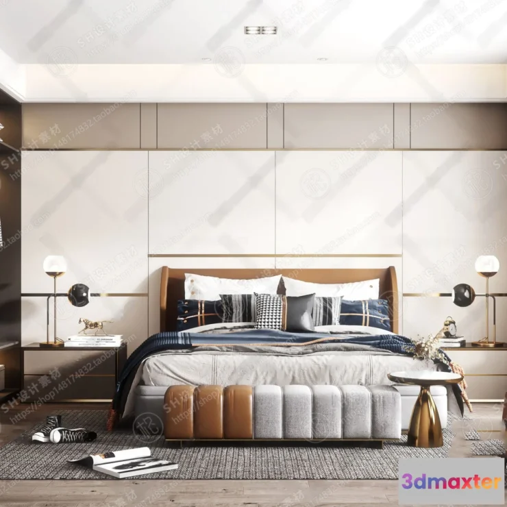 1114078 - BEDROOM 3D SCENES - VRAY RENDER - 293
