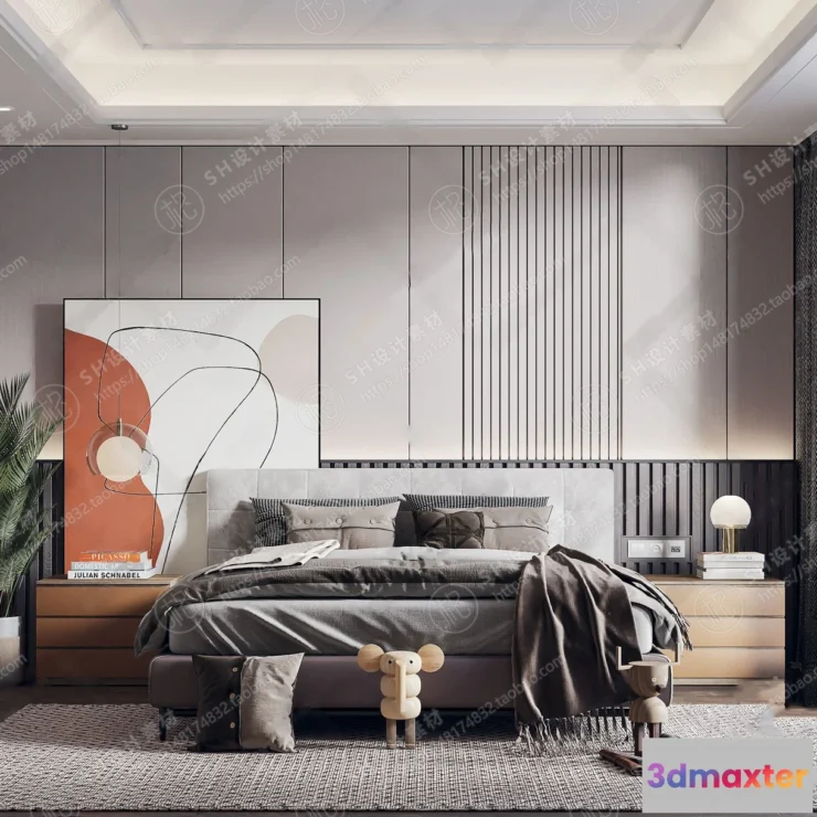 1114090 - BEDROOM 3D SCENES - VRAY RENDER - 299