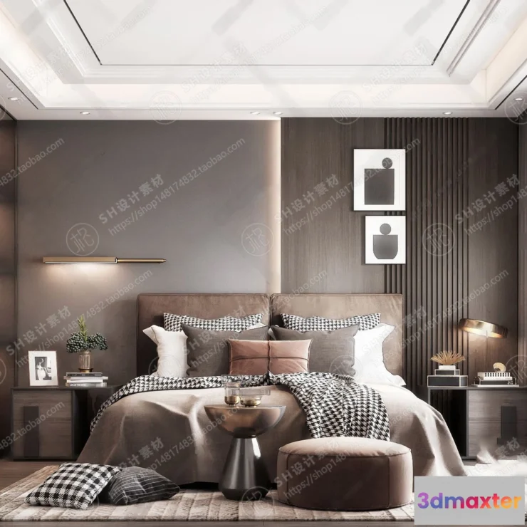 1114092 - BEDROOM 3D SCENES - VRAY RENDER - 300