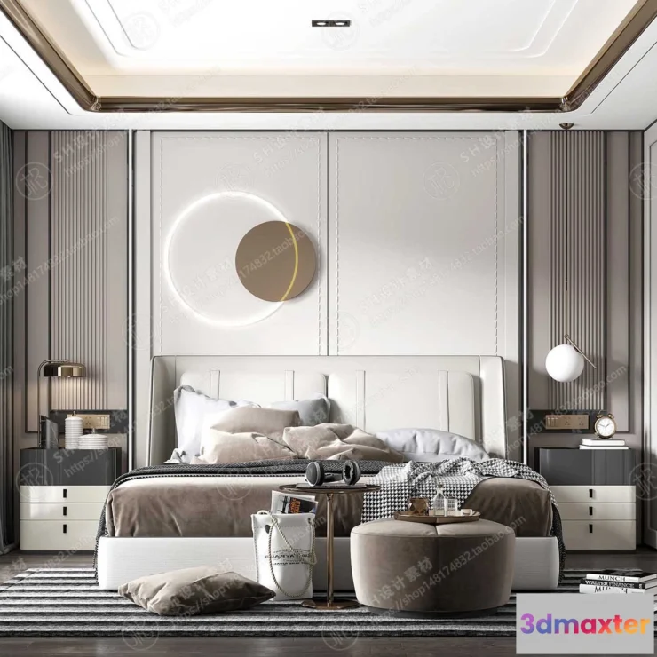 1114106 - BEDROOM 3D SCENES - VRAY RENDER - 307