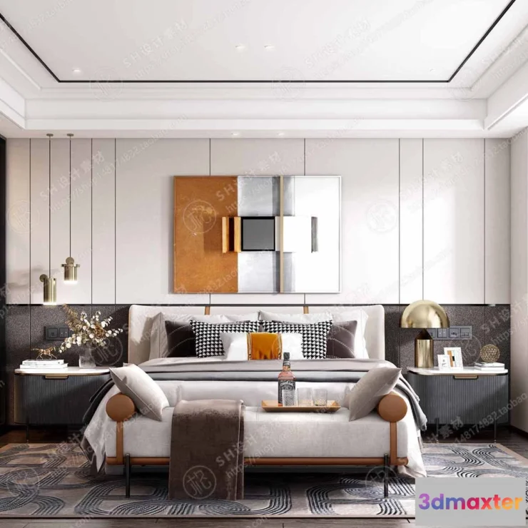 1114112 - BEDROOM 3D SCENES - VRAY RENDER - 310