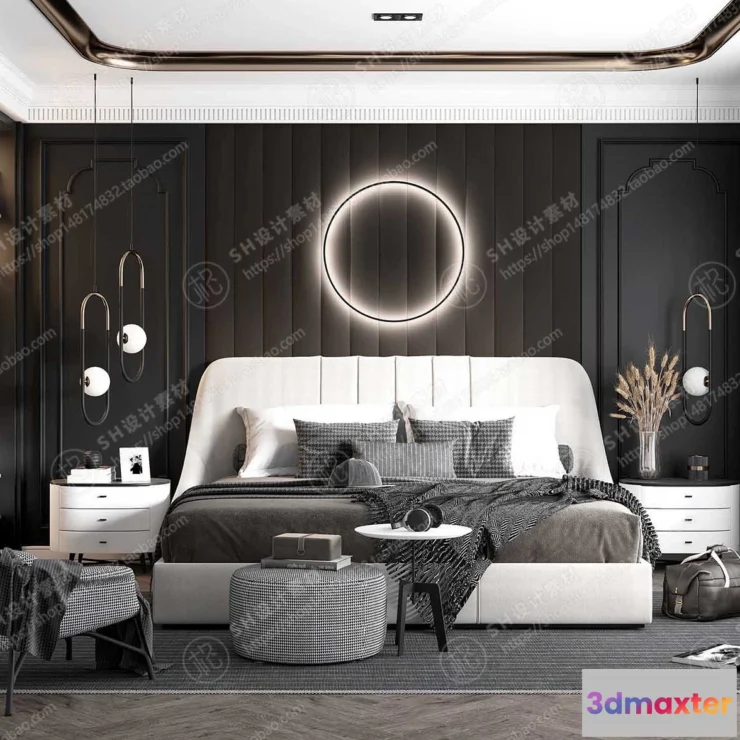 1114114 - BEDROOM 3D SCENES - VRAY RENDER - 311