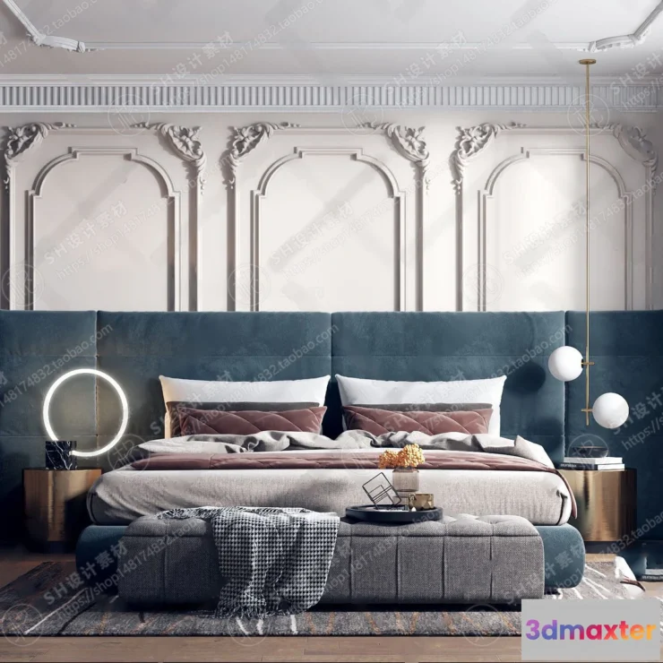 1114116 - BEDROOM 3D SCENES - VRAY RENDER - 312
