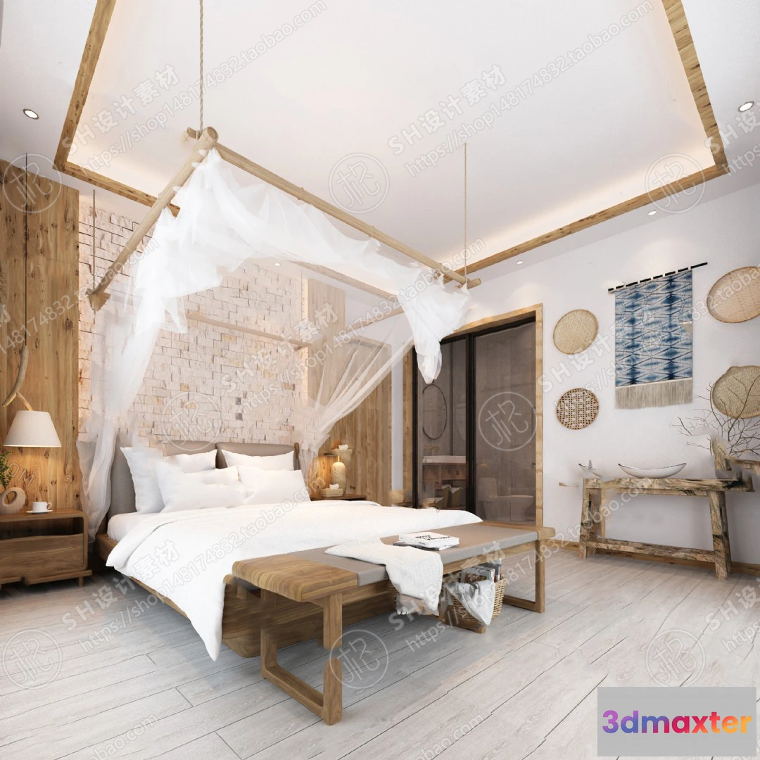 1114124 - BEDROOM 3D SCENES - VRAY RENDER - 316