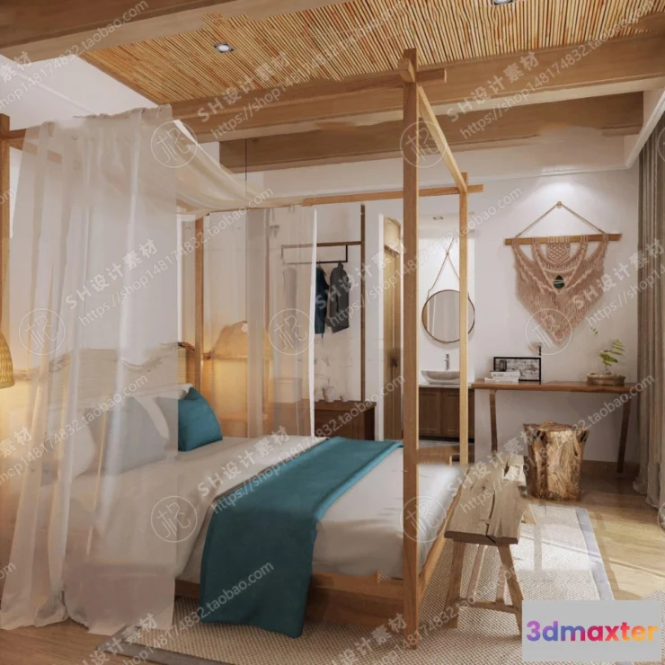 1114140 - BEDROOM 3D SCENES - VRAY RENDER - 324