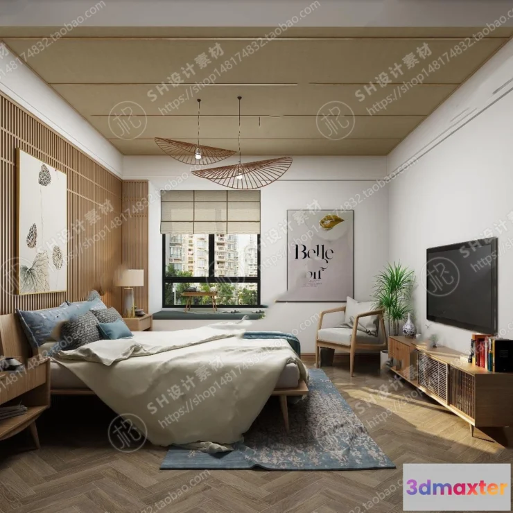 1114148 - BEDROOM 3D SCENES - VRAY RENDER - 328