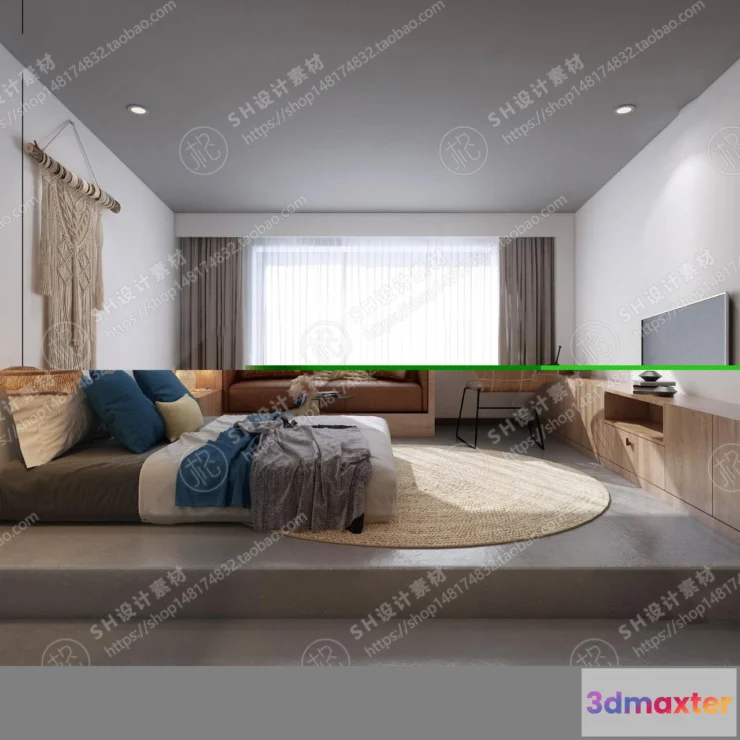 1114156 - BEDROOM 3D SCENES - VRAY RENDER - 332