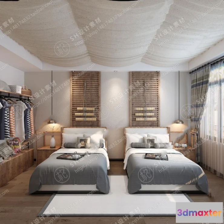 1114160 - BEDROOM 3D SCENES - VRAY RENDER - 334
