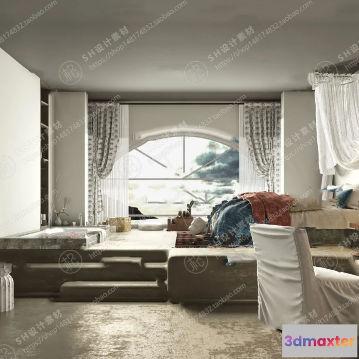 1114164 - BEDROOM 3D SCENES - VRAY RENDER - 336