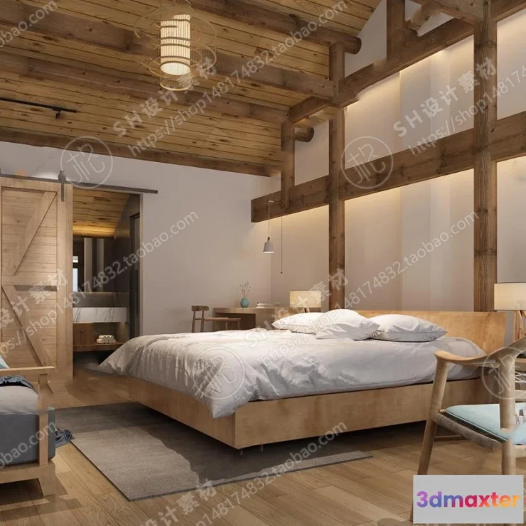 1114172 - BEDROOM 3D SCENES - VRAY RENDER - 340