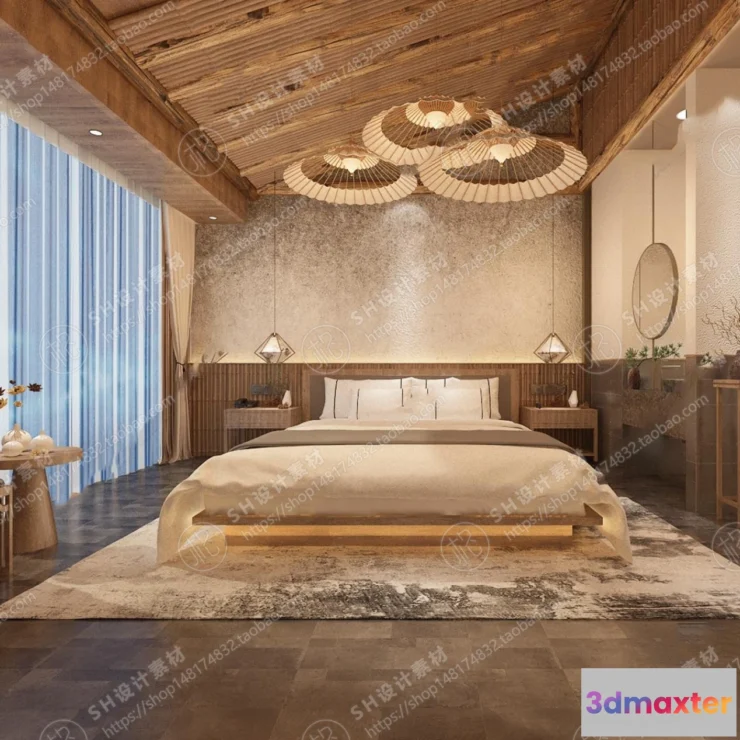1114198 - BEDROOM 3D SCENES - VRAY RENDER - 353