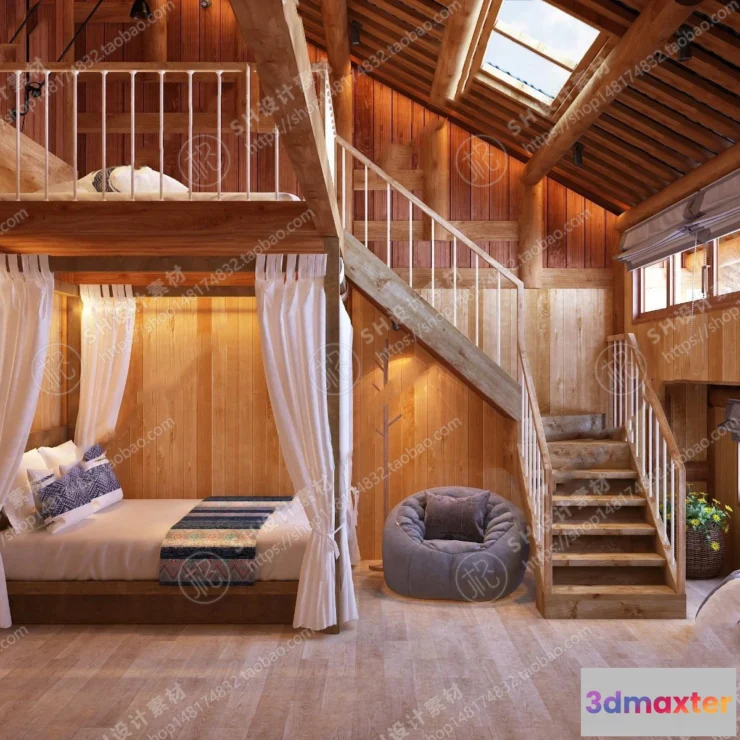 1114210 - BEDROOM 3D SCENES - VRAY RENDER - 359