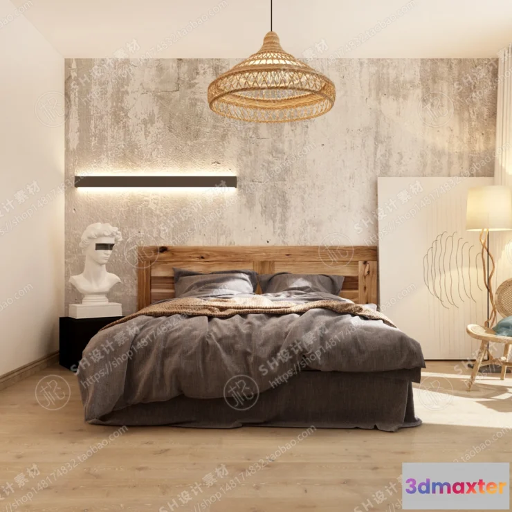 1114212 - BEDROOM 3D SCENES - VRAY RENDER - 360