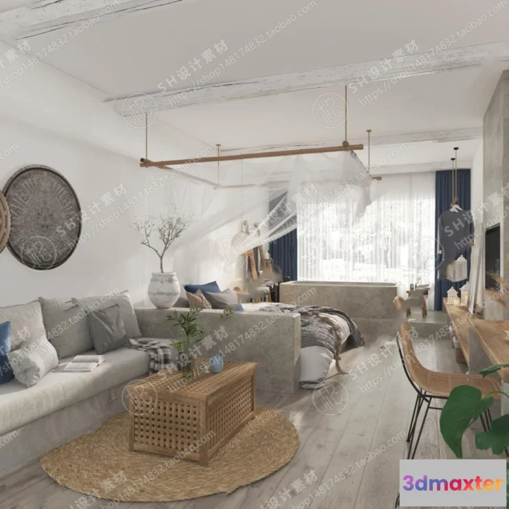 1114220 - BEDROOM 3D SCENES - VRAY RENDER - 364