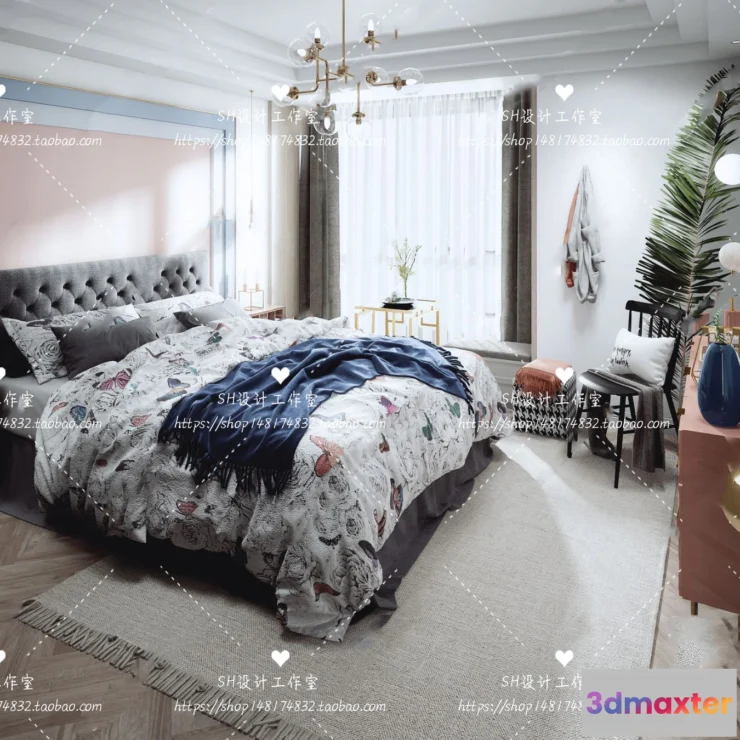 1114240 - BEDROOM 3D SCENES - VRAY RENDER - 374