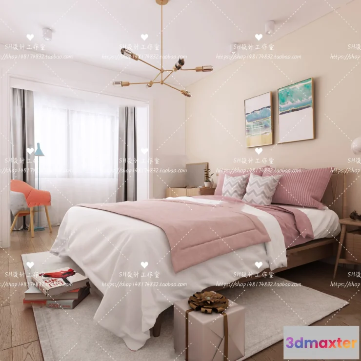 1114254 - BEDROOM 3D SCENES - VRAY RENDER - 381