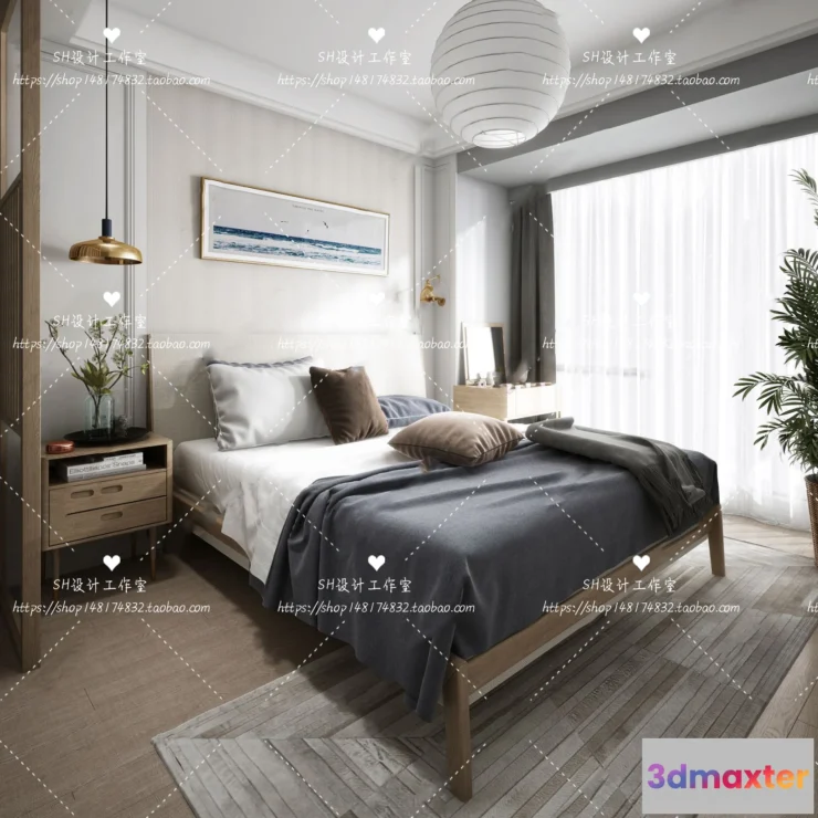 1114266 - BEDROOM 3D SCENES - VRAY RENDER - 387