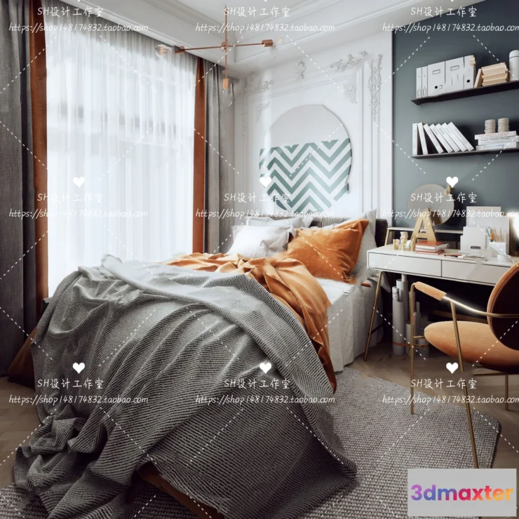 1114274 - BEDROOM 3D SCENES - VRAY RENDER - 391
